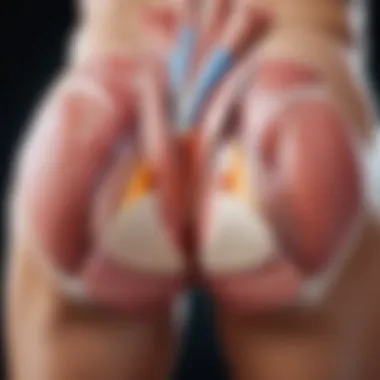 Anatomy of gluteal muscles highlighting key areas