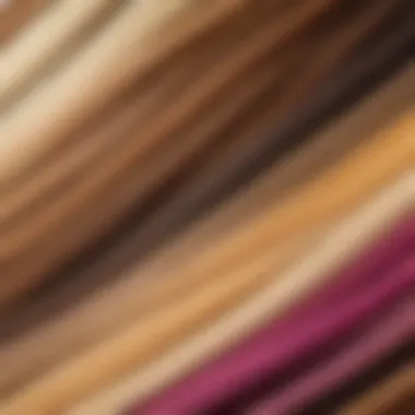 Close-up of vibrant hair extensions showcasing color variety