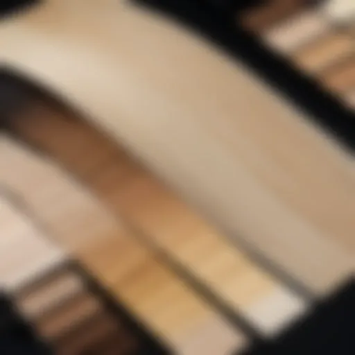 Color swatches showing various shades of blonde hair