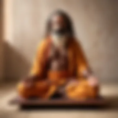 A peaceful meditation scene with a Sadhu board, emphasizing the mental clarity gained through the practice.