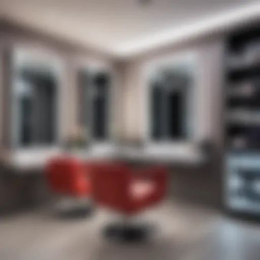 Elegant beauty salon interior showcasing modern aesthetics