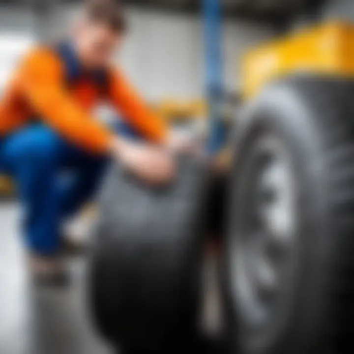 Safety precautions before tire mounting