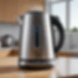 Electric kettle showcasing energy efficiency