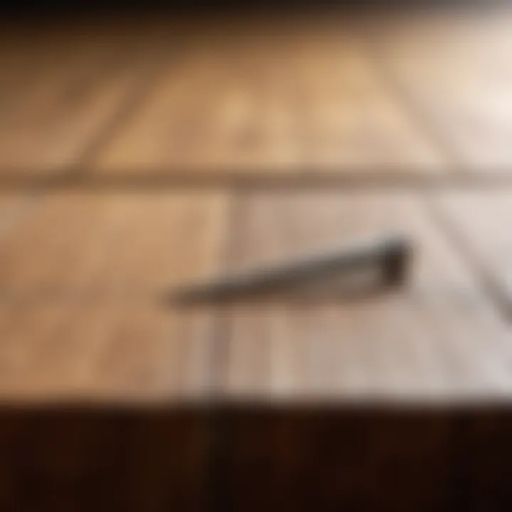 Close-up of nails on a wooden platform highlighting the physical aspect of the practice