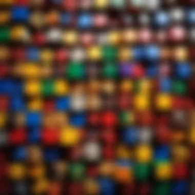 An array of Rubik's Cubes in various colors and designs