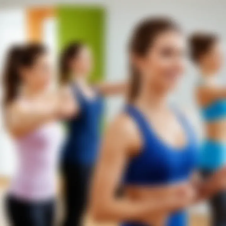 Dynamic exercise class focused on weight loss techniques