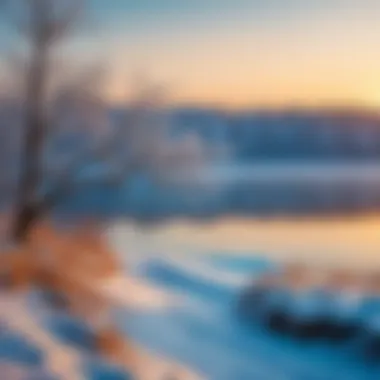 A serene winter landscape showcasing the beauty of the season.